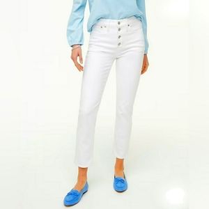 J.Crew Factory white Essential Straight denim jean 27